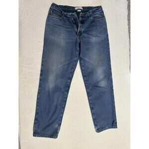 Vintage L.L Bean Mens 37x34 Double L Relaxed Fit Fleece Lined Denim, Chore Work